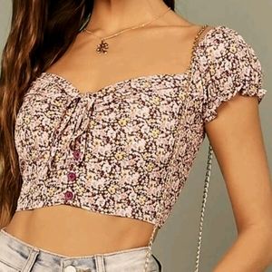 Floral Crop Top